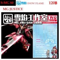 ราคา ดีคอลน้ำ [SNOW] MG 60 GUNDAM JUSTICE MG 1/100 WATER DECAL SMG60 SMG 60 MG60 SNOW FRAME (9435009923)