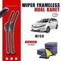 ราคา Toyota Wish Dual Car Windshield Wiper ฟรีผ้าไมโครไฟเบอร์ (51206999112)