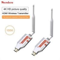 ราคา Wireless HDMI Extender 100M 4K HDMI Video Transmitter Receiver Adapter TV Stick Dongle สําหรับกล้อง PC to TV Monitor โปรเจคเตอร์ (57507873727)
