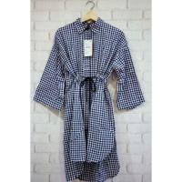 ราคา Zara เสื้อลายสก็อต เชิ้ตยาวผูกเอว ตัวนี้งานดีสวยมาก (1048819386)