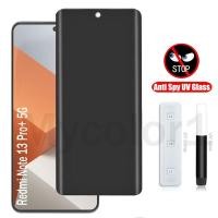 ราคา UV ฟิล์มกระจก เต็มจอ ใช้สำหรับ กันมองกันเสือก รุ่น Redmi Note 14 13 Pro+ Plus 5G 2024 (25259298346)