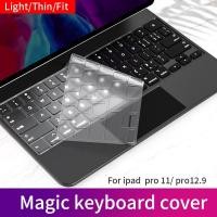 ราคา Suitable for magic keyboard film 2022 IPad Pro4 11 inch ipad pro 6 12.9 ipad air 4/5 10.9 protection Cover silicone transparent keyboard Cover (8685546315)