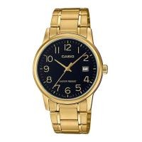 ราคา นาฬิกา CASIO ของแท้ นาฬิกาผู้ชาย รุ่น MTP-V002G เรือนทอง สายทอง บอกวันที่ (2472443945)