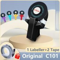 ราคา สีขาว Motex Cidy C101เครื่องพิมพ์ฉลากเครื่องพิมพ์ดีดที่มี2ชิ้นเติมเทป9มิลลิเมตร * 3เมตร3DเทปกาวแบบนูนLabelerเดิม (42959956775)