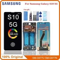 ราคา 6.7 "AMOLED สําหรับ Samsung Galaxy S10 5G G977 G977N G977U จอแสดงผล LCD Touch Screen Digitizer Galaxy S10 5G เปลี่ยน LCD (20081901627)