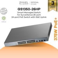 ราคา ZYXEL GS1350- 26HP Smart Managed Switch for Surveillance 26-port 24-port PoE Switch กล้องวงจรปิด (48656141454)