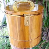 ราคา ถังออมสินไม้สัก ขนาด 8 นิ้ว กระปุกออมสินไม้สักทอง ถังเงิน ถังทอง ทรงกลม (ขนาดของถัง 8 x 8 นิ้ว) (3439752833)