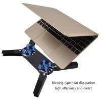 ราคา 2 พัดลมแล็ปท็อป Cooling Pad USB Powered Cooling Dock Air-cooling แล็ปท็อป Cooler Bracket สําหรับ Notepad Universal 7 15 "1 ขาตั้งโน้ตบุ๊ก (45057323485)