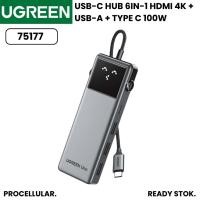 ราคา Ugreen Uno USB - C HUB 6 in 1 to HDMI 4K 60Hz Adapter 75177 (55355940309)