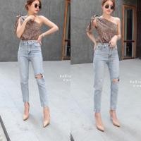 ราคา Glamclothes style กางเกงยีนส์No.BOYY093 (1895650766)