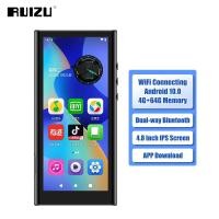 ราคา Ruizu H12 64G WiFi MP3 MP4 เครื่องเล่น 4.8 นิ้วหน้าจอ HD รองรับแอพการ์ด SD ดาวน์โหลดแบบพกพา Walkman เครื่องเล่นเพลงบลูทูธ (25885757238)
