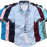 ราคา เสื้อเชิ้ตแขนสั้นผู้ชาย คุณภาพดี ราคาถูก เสื้อเชิ้ตแขนสั้นสีพื้น (13835681035)