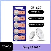 ราคา Original Sony CR1620 ปุ่มแบตเตอรี่ cr 1620 ECR1620 GPCR1620 แบตเตอรี่ลิเธียม 3v สําหรับนาฬิการถ Remote Key (55852985051)