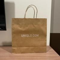 ราคา ถุงกระดาษ uniqlo ถุงสีน้ำตาล ขนาดกลาง (42169729652)
