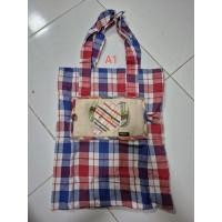 ราคา ถุงผ้า ผ้าขาวม้า พับเก็บได้ A1, A4 (44111910856)
