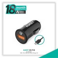 ราคา AUKEY CC-T10 Car Charger Quick Charge 3.0 2.0 1.0 Qualcomm Fast Charging Original Ori รับประกันอย่างเป็นทางการ (25092762357)