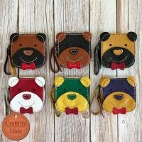 ราคา 【กระเป๋าสตางค์ใบสั้นรูปหมีน่ารัก】กระเป๋าตังค์หนังวัวแท้ใบเล็ก สำหรับใส่เหรียญ แบงค์ บัตร ใช้ได้ทั้งผู้หญิง ผู้ชาย (58104465967)