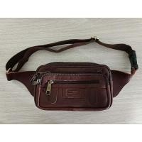 ราคา กระเป๋าคาดอก คาดเอว Staff หนังแท้ สีน้ำตาล ของแท้ มือสอง (24057775806)