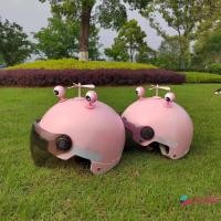 ราคา GHJBF] 2 ชิ้นการ์ตูนอะนิเมะหมวกกันน็อก Eye Love Hearts ตกแต่งแบตเตอรี่รถ Lotive Transformation ตกแต่งหมวกกันน็อกสติกเกอร์ ssnbrk (47500388419)