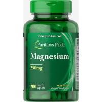 ราคา แมกนีเซียม 250 Magnesium 250 mg 200 Caplets Puritan's Pride (1977917128)