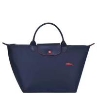 ราคา กระเป๋า Longchamp LE PILAGE CLUB TOP-HANDLE size M หูสั้น สี Navy มือ 1 ไม่ผ่านการใช้งาน (52152298065)