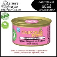 ราคา [DENT TIN] California Scents - SHASTA STRAWBERRY Spillproof Organic Air Freshener 42g (53604278907)