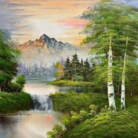 ราคา ภาพวาดทิวทัศน์ภาพวาดสีน้ำมันจีนสมาคมศิลปินนักสะสมการตกแต่งห้องนั่งเล่น (28173586991)