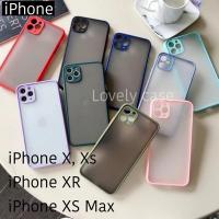 ราคา เคสขอบสีหลังด้าน กันขอบกล้อง IPhone X Xs XR Xs Max (7658257937)