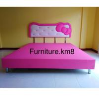 ราคา เตียงบล็อค หัวเตียงคิตตี้ 6 ฟุต (7832424944)