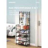 ราคา 3 THIS 1 SAMONO SHOE RACK 5 STORIES SSR-004 ANTI RUST SHOE RACK SANDAL HOLDER MULTIPURPOSE RACK (24443521098)