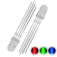 ราคา (5 ดวง) RGB RG LED ไดโอดเปล่งแสง 3 มม 5 มม Common Anode Cathode Bright Full Color LED 5mm legs ควบคุมการแสดงสีได้อิสระ (12972348005)