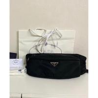 ราคา กระเป๋าPRADA รุ่น unisex Body waist shoulder bag สีดำ Tessuto nylon Saffiano leather ของแท้จาก shop (23245380361)