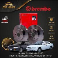 ราคา BREMBO NISSAN BLUEBIRD U12 / U13 FRONT (DEPAN) & REAR (BELAKANG BREMBO ดิสก์เบรกโรเตอร์ MADE IN ITALY (57354313678)
