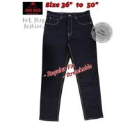 ราคา 512-2132 John Rider Plus Size/Big Size Regular Fit/Stretchable/Blue Black/Size Besar Jean/直筒特大码牛仔裤 (25697813660)