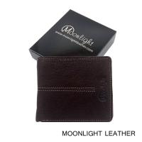 ราคา กระเป๋าสตางค์ผู้ชาย หนังแท้ Moonlight รุ่น Less But More Ep.07 สีน้ำตาลเข้ม ใส่บัตรได้ถึง 20 ใบ สวยมาก มีกล่องแบรนด์ให้ (5325473108)