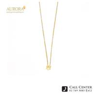 ราคา AURORA ออโรร่า สร้อยคอทองแท้ 96.5% ลายไดอาน่าจิกเพชร 2 สี 1 บาท (2029135457)