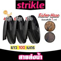 ราคา สายส่งน้ำ ตรา Fisher Hose และ สามเอส มี 3ขนาด 4หุน/6หุน/1นิ้ว ยาว 100 เมตร รับแรงดันได้ 1 บาร์ สายส่งน้ำ (24990692951)