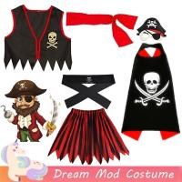 ราคา เครื่องแต่งกายโจรสลัดคอสเพลย์สูทสําหรับเด็กเด็กกระโปรงสําหรับเด็กสาวคริสต์มาสเวทีหมวกเสื้อแจ็คเก็ตกระโปรงฮาโลวีนเด็ก (27774362099)