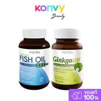 ราคา Vistra Set 2 Items Salmon Fish Oil 45 Capsules + Ginkgo 120mg 30 Tablets เซทผลิตภัณฑ์เสริมอาหาร. (40652173219)