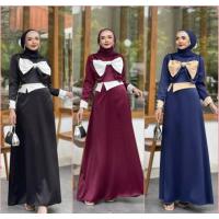 ราคา เดรสมุสลิม ชุดมุสลิม ชุดอิสลาม เดรสออกงาน (21522804935)