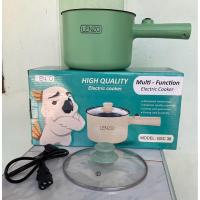 ราคา หม้อไฟฟ้าอเนกประสงค์ LENZO รุ่น GSC-38 ขนาด 18 ซม. เคลือบไม่ติด หม้อไฟฟ้ามินิ ต้ม ผัด มาม่า ชาบู พกพาสะดวก (54656363999)