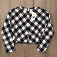 ราคา เสื้อ เสื้อลายสก็อต แบรนด์ Zara ของแท้ ผ้าดีมาก ไม่บาง ของใหม่ มือ 1 (41953232491)