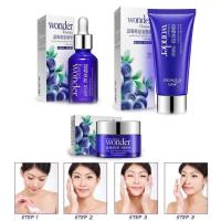 ราคา [ พร้อมส่ง ] BIOAQUA BLUEBERRY WONDER SERIES SET ( ชุด 3 ชิ้น โฟมล้างหน้า ครีมบำรุงผิวหน้า เซรั่มบลูเบอร์รี่ ) (11856172017)