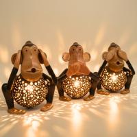 ราคา โคมไฟกะลามะพร้าว ลิง 3 ตัว แฮนด์เมด โคมไฟตกแต่งบ้าน Coconut Shell Lamp ไฟวอร์มไลท์ ของแต่งบ้าน ของขวัญ (45105837561)