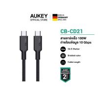 ราคา AUKEY CB-CD21 Gen2 E-Marker | สายชาร์จเร็ว USB-C to C 100W PD + USB 3.1 Gen2 10Gbps + 4K (1542368046)