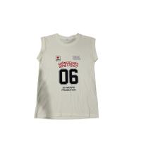 ราคา เสื้อกล้าม สีขาว แขนกุด สกรีนลาย (48456353821)