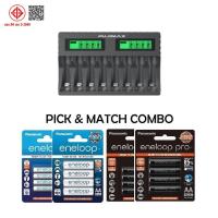 ราคา Pujimax ที่ชาร์จแบตเตอรี่อัจฉริยะ หน้าจอ LED 8 ช่อง พร้อมแบตเตอรี่ Panasonic Eneloop AAA AA (25419388479)