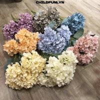 ราคา CHILDFUNLYN ดอกไม้ไฮเดรนเยียประดิษฐ์, DIY ผ้าไหมดอกไม้ไฮเดรนเยียปลอม, ขนาดใหญ่ 5 หัวจําลองดอกไม้งานแต่งงานสําหรับงานแต่งงานหน้าแรก (51206015871)