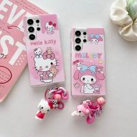 ราคา การ์ตูนสีชมพู Hello Kitty My Melody 2In1 TPU PC Hard สําหรับ Samsung Galaxy S24 Ultra S23Ultra S22 Ultra S23 FE S24 S23 S22 Plus กันกระแทกฝาครอบโทรศัพท์ปลอก (27851634190)