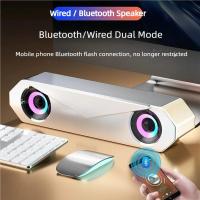 ราคา Bluetooth Speaker USB Wired Speaker Computer Soundbar Stereo Surround Subwoofer for Pc Laptop TheaterSurroundAudioSystem (55553359098)